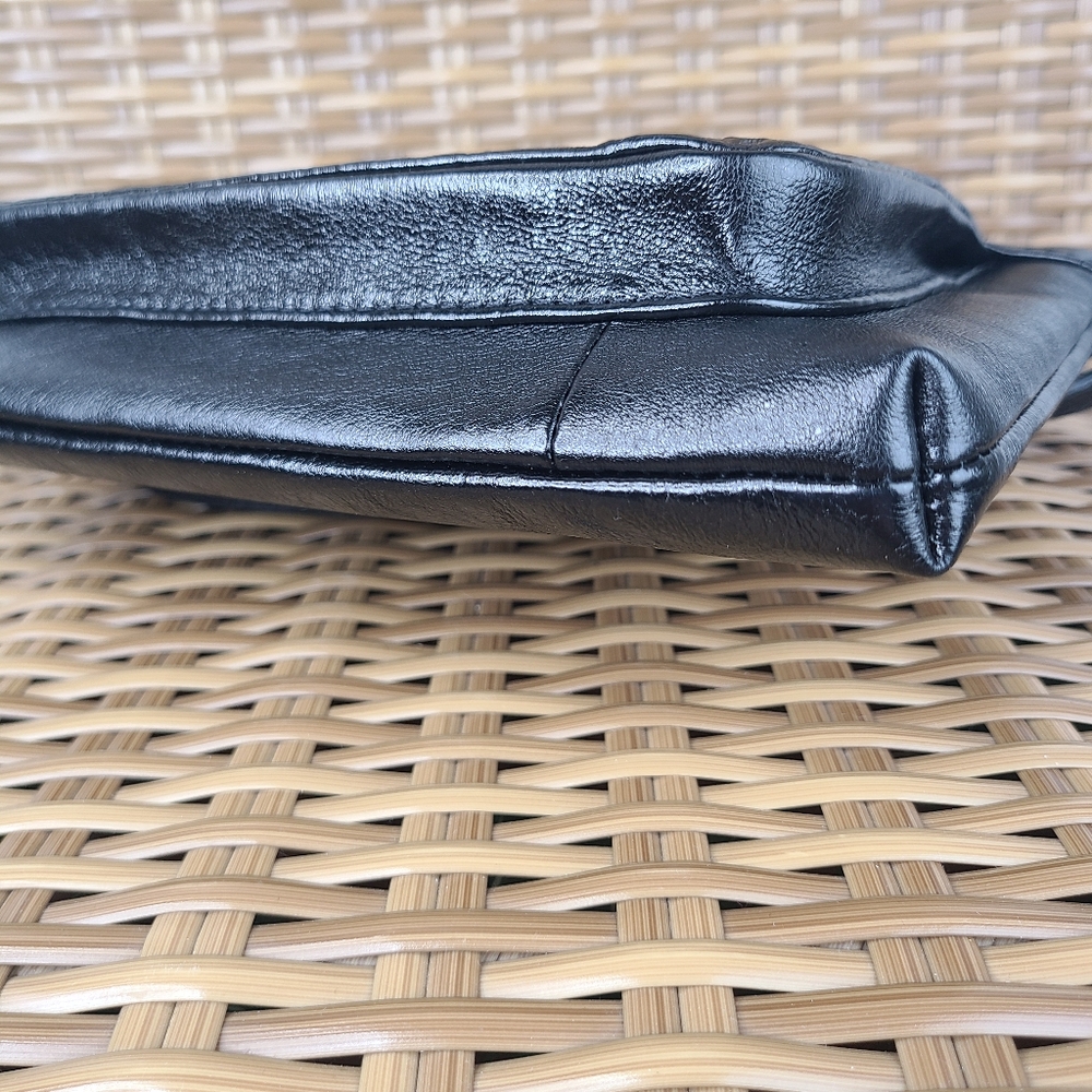 The Sak Sanibel Black Floral Embossed Leather Crossbody Bag Purse Small - Picture 7 of 14